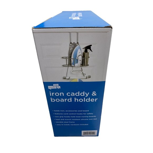 Silver Iron Caddy and Iron Board Holder - Hangs - Heat resistant, Brand New - Picture 9 of 9